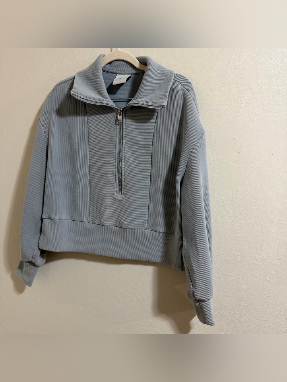 Varley Ramona 1/2 Zip Sweatshirt Ottoman Rib small Moisture-wicking & breathable - Picture 3 of 12